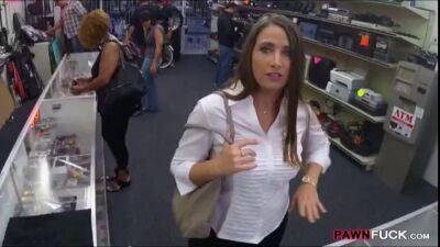Natural tits babe rammed in the pawnshop - sunporno.com