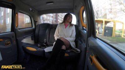 Hot Eastern Euro Brunette Babe Kitana Lure mounts Her Cab Driver - sunporno.com