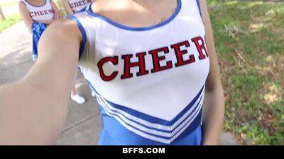 Lily Rader - BFFS Cheerleaders Try Out Orgy Fucking - sunporno.com
