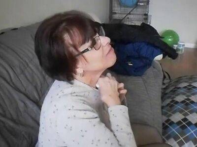 Dark Haired Granny Taking Some Cumshots - sunporno.com