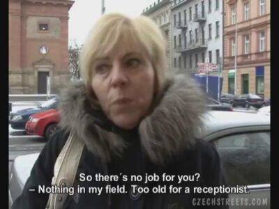 Old Czech mature lady convinced to fuck for POV video - sunporno.com - Czech Republic
