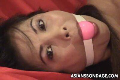 Horny Asian with big-boobs loves being slapped like a slut - bdsm.one