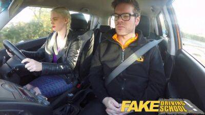Fake Driving School big tits student creampie and squirting - tryboobs.com
