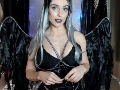 The Dark Angel Teases - fetish goth girl - sunporno.com