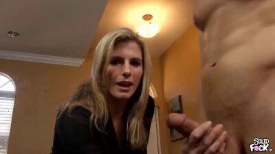 Cory Chase - Dirty talking Blonde milf does a handjob till happy end - sunporno.com
