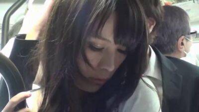 Asian beauty in black pantyhose is sucking dick and getting fucked in a public bus - sunporno.com