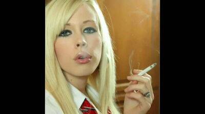 Attractive Blonde Smoker - sunporno.com