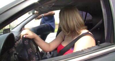 Chubby gets Lost while driving ! - sunporno.com