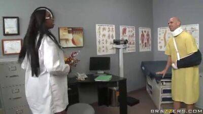 Sexy Black Doctor Gets Her Bubble Butt Popped By A Big Cock - sunporno.com