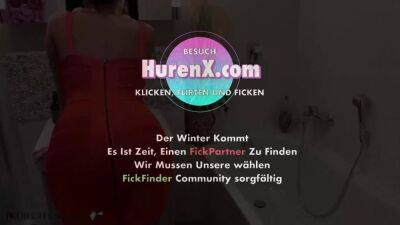 Schlampe in rotem Kleid ficken Doggystyle im Badehaus - sunporno.com - Germany