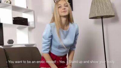 Passionate blonde, Gala Buhalo got naked and decided to spread her pink pussy on cam - sunporno.com