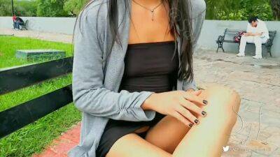Mexicant super horny teen in miniskirt showing her buttplug in public sammy corazon - sunporno.com