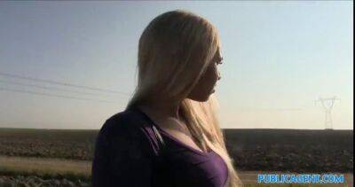Publicagent super nice teen blondie with the real juggs - sunporno.com - Russia