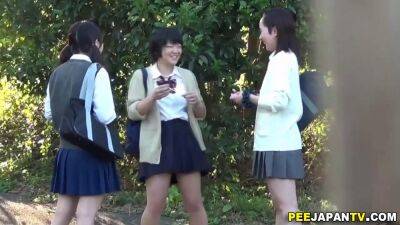 Nasty Asian schoolgirls getting wet together - sunporno.com