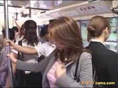 Open Japanese cock in the bus - sunporno.com - Japan