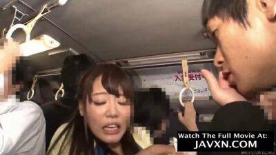 japanese slutty teen on the bus movie - sunporno.com - Japan