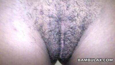 Watch my cum flowing out of ebony hairy cunt begging for sex - sunporno.com - France