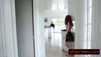 Redhead teen decides to make money by sucking her stepdads cock - sunporno.com