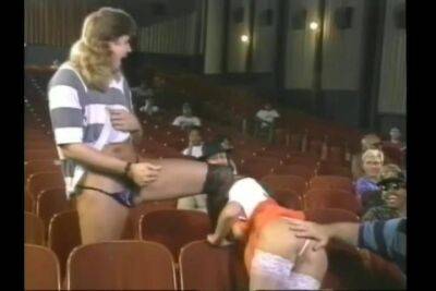 wife with strangers in theater - sunporno.com