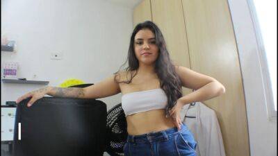 I fuck my cousin after a long time without seeing her- Melanie Caceres- Spanish porn - sunporno.com - Spain