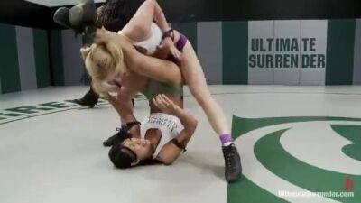 Ally Ann gets brutally fucked by her rival after a fight on tatami - sunporno.com
