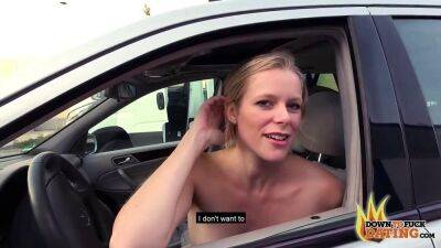 Blonde Slut Claudia Swea Drives Up Naked to Fuck Blind Date - sunporno.com - Germany