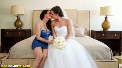 Bride shares husbands cock with stepmom in hot Threesome - sunporno.com
