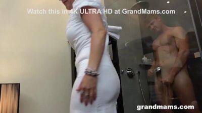 Twink's First Time with Gorgeous Grandma - sunporno.com