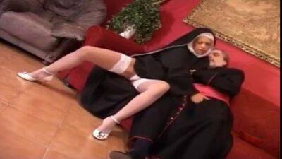 Tanned thicc PAWG leggy curvy big tits desperate blonde Nun enjoys fat old perv Priests thick cock in all holes to creampie - Anal - sunporno.com
