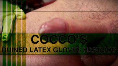 Cocco's Ruined Orgasm Handjob With Latex Gloves - sunporno.com - Germany