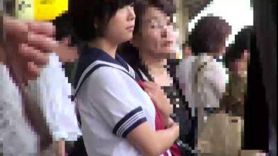 Racy Japanese lady perfroming in fetish sex video in public - sunporno.com - Japan