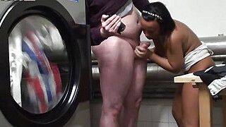 German Mom pounded at public laundry - ah-me.com - Germany
